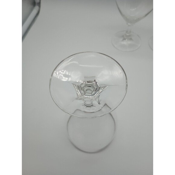 Set of 4 Schott Zwiesel NECKAR Platinum Trim Crystal Water Goblets  Germany - Picture 5 of 5